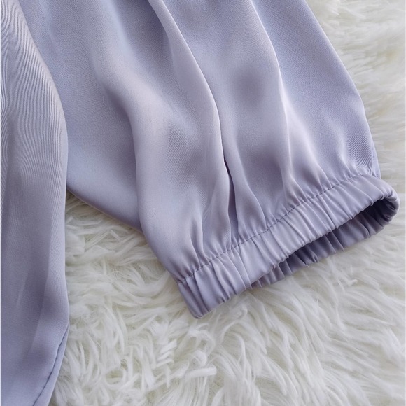 Must Have Off Shoulder Silver Crop Top - Picture 7 of 8